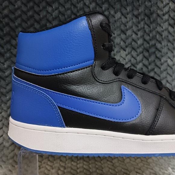 Nike Ebernon Mid Black Game Royal Men\'s Basketball Sneakers Shoes Size 8 main image 4